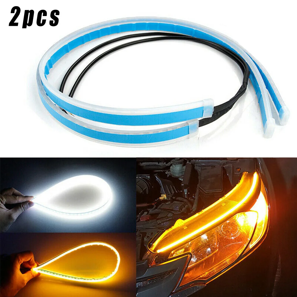 2pcs 60CM Car Exterior Decoration Light Fit For Auto Lamps LED Car Headlight / Strip Light / DRL Slim Flexible Turn Signal
2pcs 60CM Car Exterior Decoration Light Fit For Auto Lamps LED Car Headlight / Strip Light / DRL Slim Flexible Turn Signal