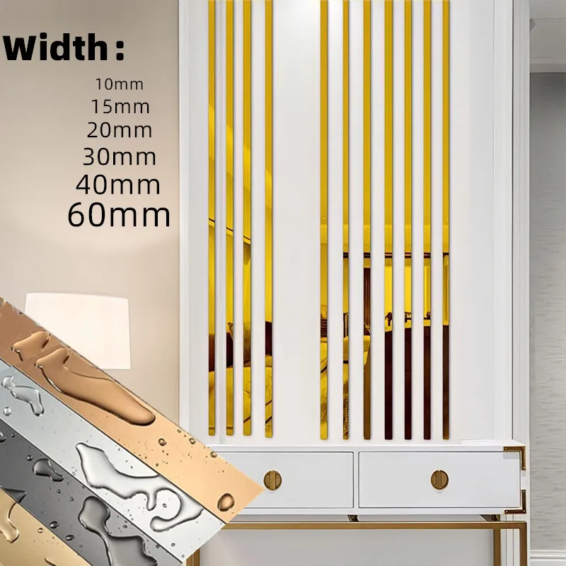 1m Gold Muursticker Roestvrij Staal Platte Decoratieve Lijnen Titanium Muur Plafond Rand Strip Spiegel Woonkamer Decoratie
1m Gold Muursticker Roestvrij Staal Platte Decoratieve Lijnen Titanium Muur Plafond Rand Strip Spiegel Woonkamer Decoratie