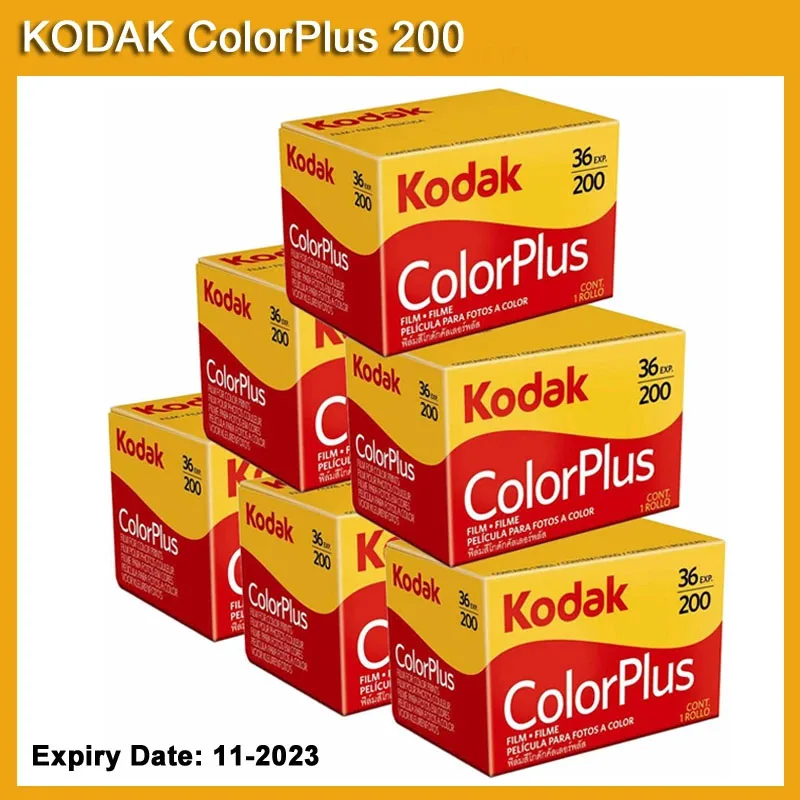 1-5 рулонов KODAK Color Plus 200 цветная отрицательная пленка 35 мм 36 экспозиций в рулоне Kodak