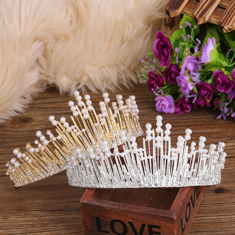 Tiaras and Crowns for Women with Pearl for rhinestone Princess Crystal Elegant Crown
Tiaras and Crowns for Women with Pearl for rhinestone Princess Crystal Elegant Crown