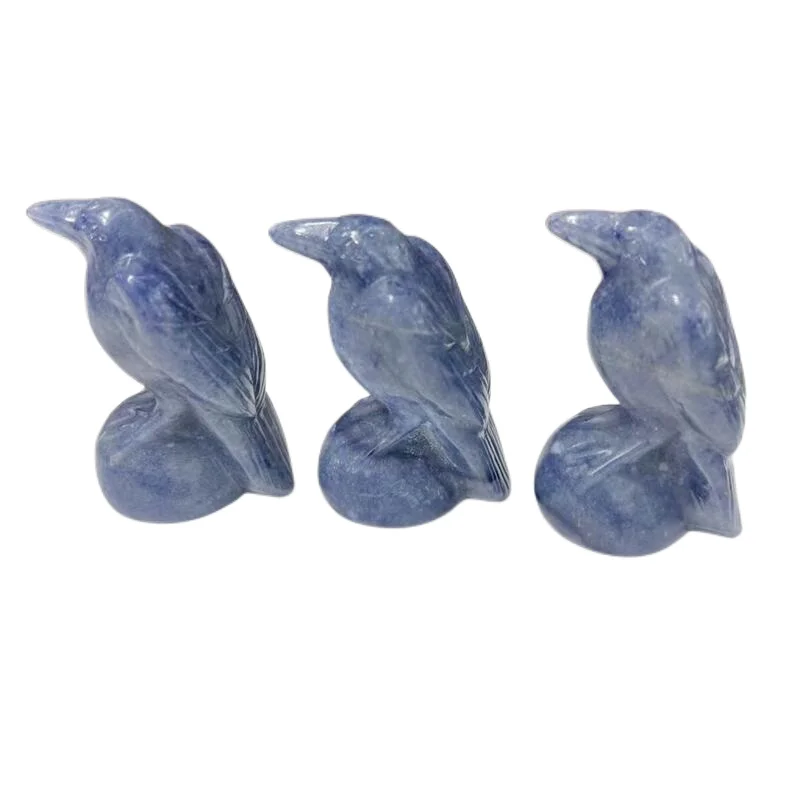 6.4cm Natural Blue Aventurine Crow Carved Crystal Reiki Animal Figurine Gemstone Small Ornament Room Decoration 1pc
6.4cm Natural Blue Aventurine Crow Carved Crystal Reiki Animal Figurine Gemstone Small Ornament Room Decoration 1pc