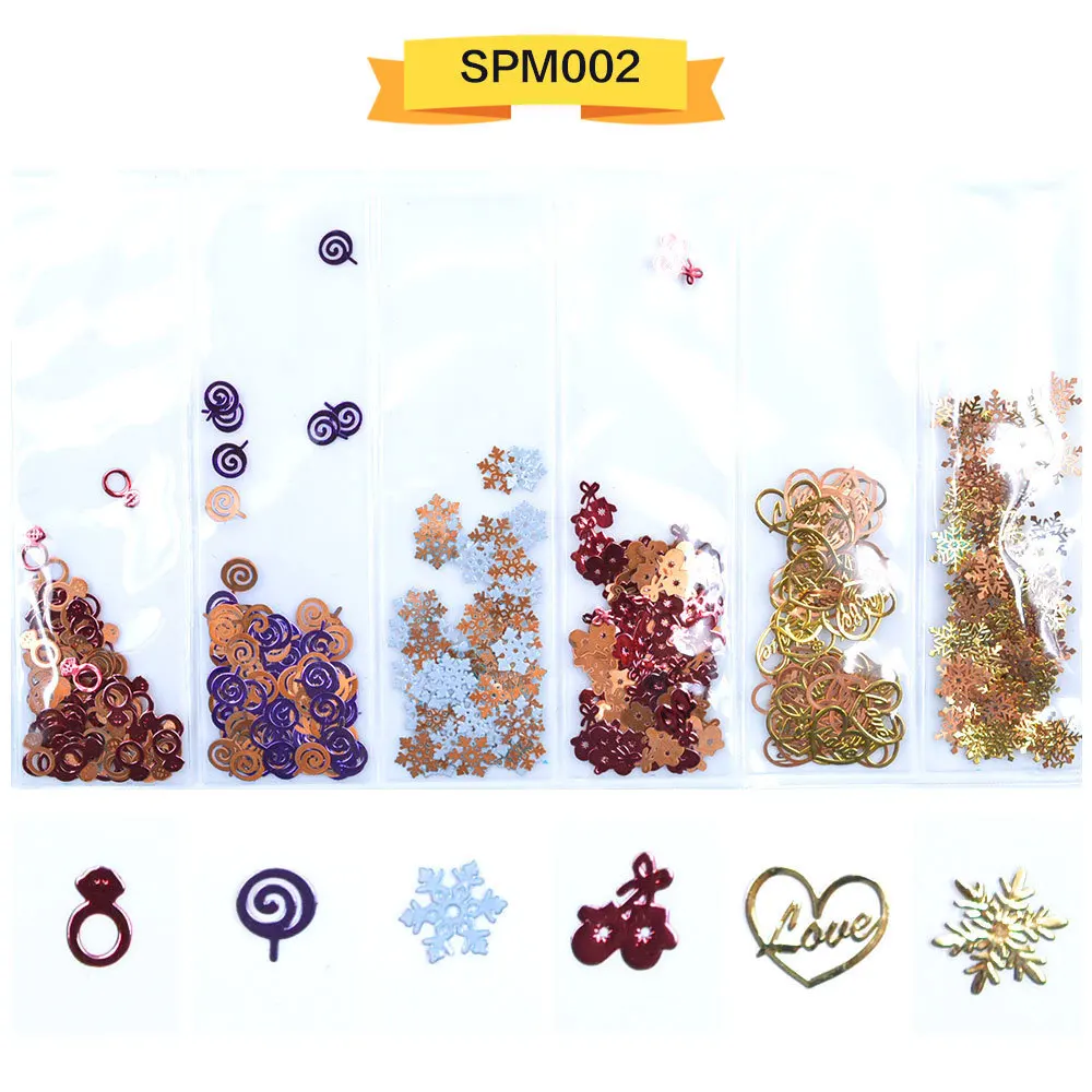 Christmas Nail Art Sequins Sparkling Colorful Flake Decorations DIY Nail Art Accessories Professional Pink Nail Supplies 
Christmas Nail Art Sequins Sparkling Colorful Flake Decorations DIY Nail Art Accessories Professional Pink Nail Supplies