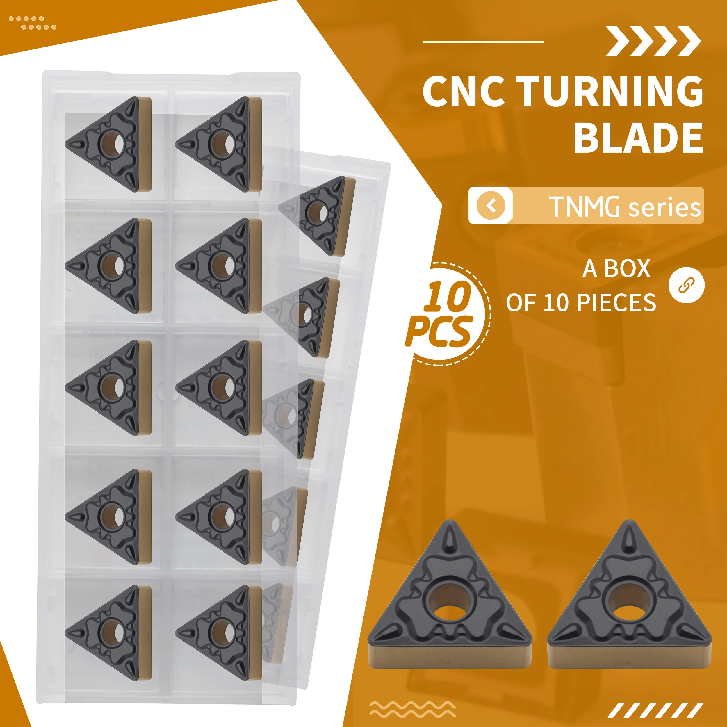 TNMG160404-HQ NK3230 TNMG160408 CNC Lathe Cut Turning Tools Carbide Insert Triangle Twocolor Coating Better Abrasion Resistance
TNMG160404-HQ NK3230 TNMG160408 CNC Lathe Cut Turning Tools Carbide Insert Triangle Twocolor Coating Better Abrasion Resistance