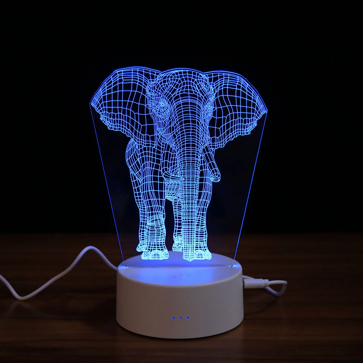 Creative 3D Bedside Lamp Elephant Shape Smart Touch Light Color Changing Night Light Baby Bedroom Lighting Lamp (Without
Creative 3D Bedside Lamp Elephant Shape Smart Touch Light Color Changing Night Light Baby Bedroom Lighting Lamp (Without
