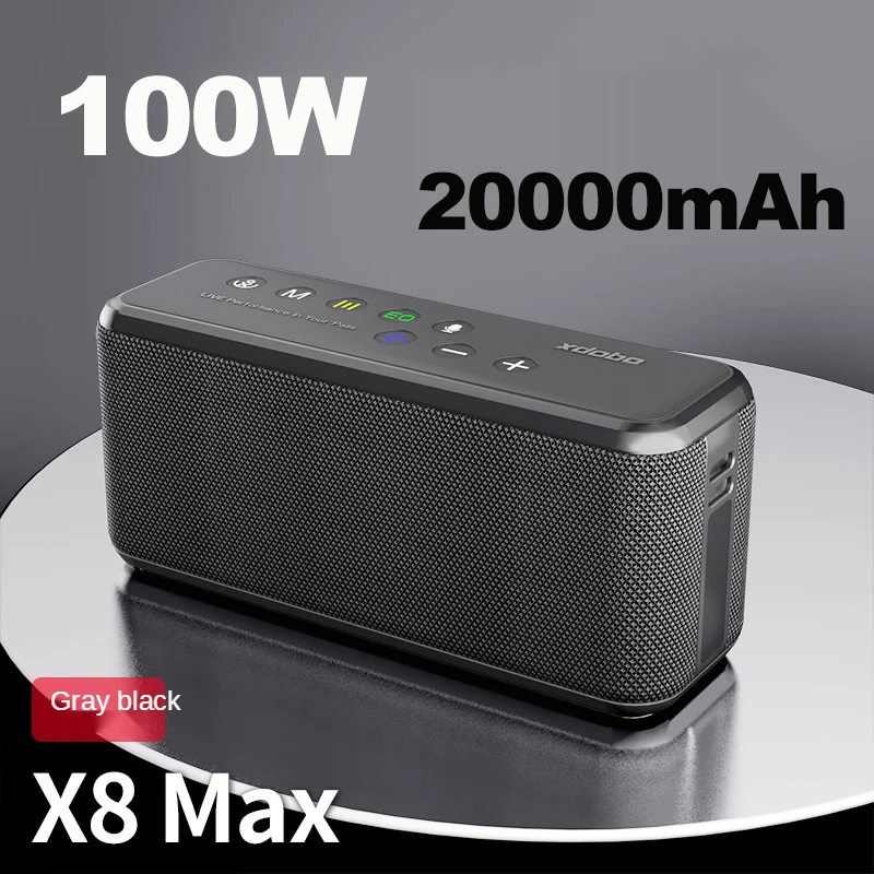 Портативный беспроводной Bluetooth-Динамик XDOBO X8 MAX 100 Вт внешний аккумулятор 20000 мАч TWS