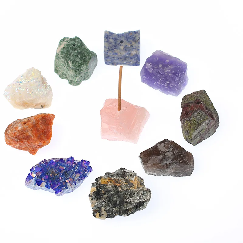 Natural Crystal Raw Stone Stick Incense Burner for Buddha Incense Insert Base Holder Home Decoration Irregular Stone
Natural Crystal Raw Stone Stick Incense Burner for Buddha Incense Insert Base Holder Home Decoration Irregular Stone