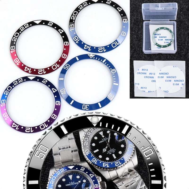 38mm Ceramic Watch Bezel Insert For 40mm Mens Watch Face Watches Ring Replace Accessories Inner Diameter 30.7mm with Stickers
38mm Ceramic Watch Bezel Insert For 40mm Mens Watch Face Watches Ring Replace Accessories Inner Diameter 30.7mm with Stickers