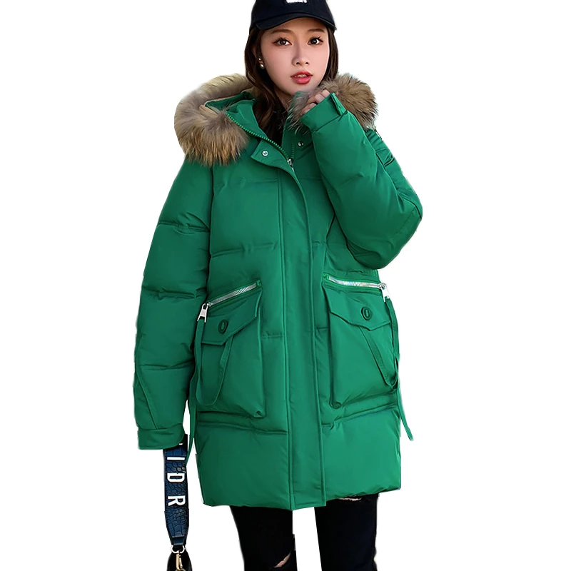 2022 Cotton Padded Women Parka New Big Fur Collar Down Cotton Winter Jacket Women Thick Warm Parkas Female Snow Wear Outerwear
2022 Cotton Padded Women Parka New Big Fur Collar Down Cotton Winter Jacket Women Thick Warm Parkas Female Snow Wear Outerwear