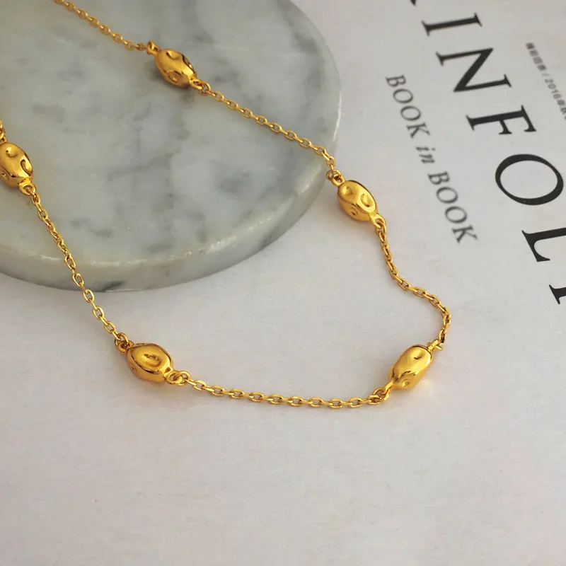 Brass With 18K Beads Choker Necklaces Punk Hiphop Designer Runway Rare Simply Gown Boho Top Japan Korean
Brass With 18K Beads Choker Necklaces Punk Hiphop Designer Runway Rare Simply Gown Boho Top Japan Korean