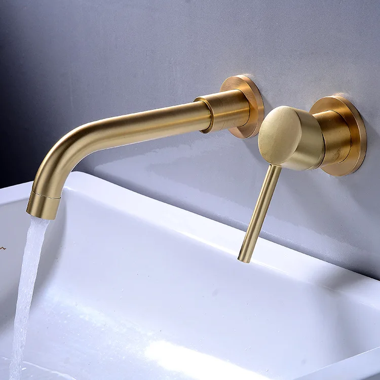 Скрытый настенный смеситель из меди, матовый золотой кран для горячей и холодной воды, встраиваемый в скрытую раковину
Скрытый настенный смеситель из меди, матовый золотой кран для горячей и холодной воды, встраиваемый в скрытую раковину