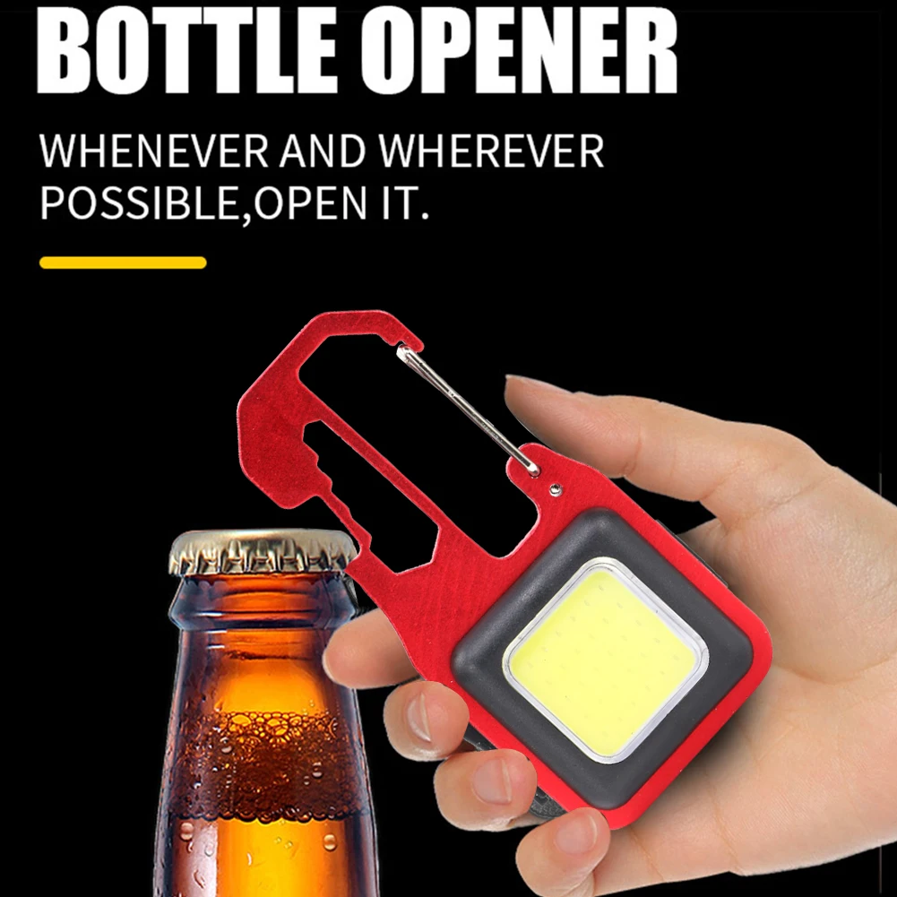 Портативные фонари для кемпинга, Многофункциональный перезаряжаемый COB брелок, светильник, открывалка для бутылок IPX4, водонепроницаемый дл... 
Портативные фонари для кемпинга, Многофункциональный перезаряжаемый COB брелок, светильник, открывалка для бутылок IPX4, водонепроницаемый дл...