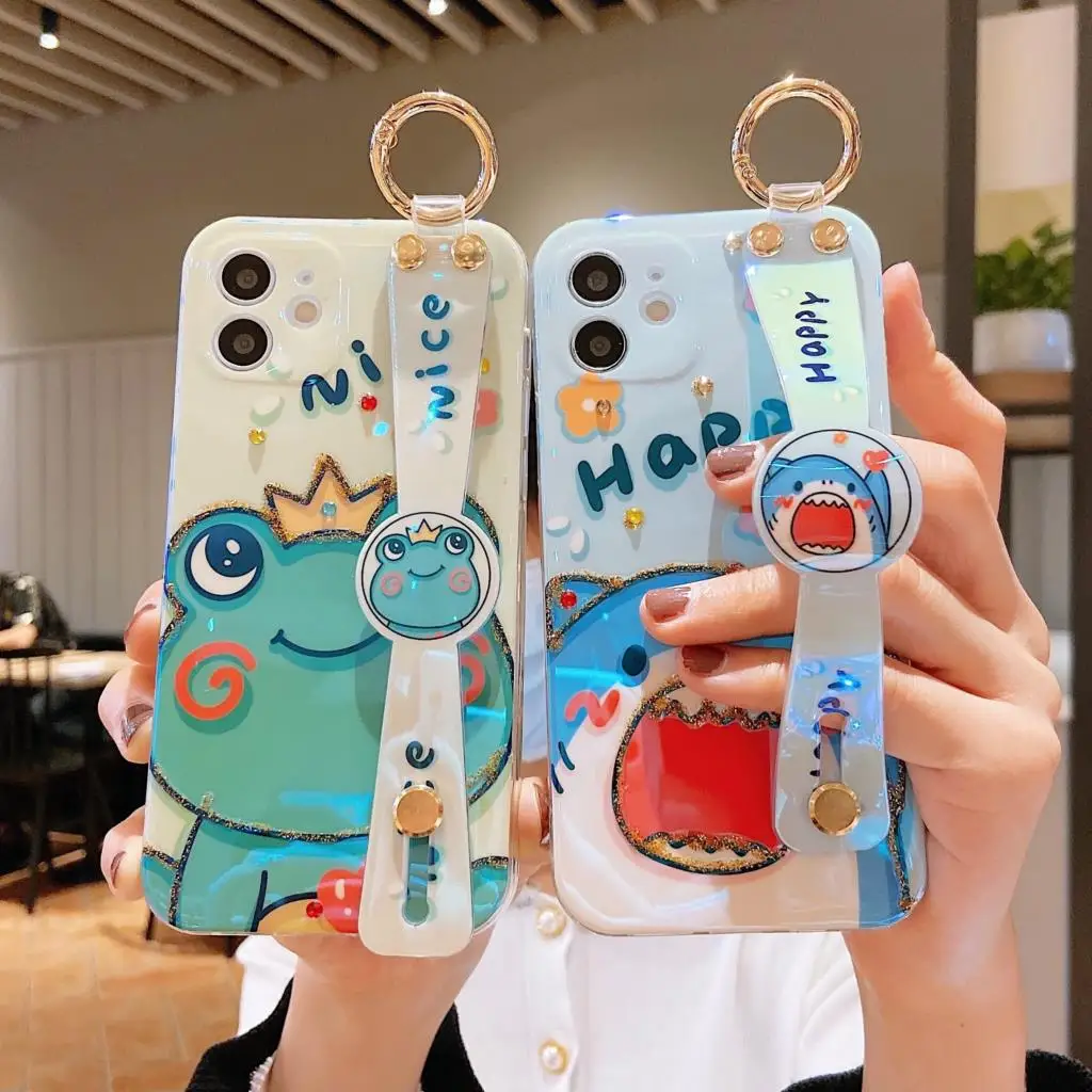 Cartoon Frog Shark Phone Case For iPhone 12 ProMax 11 Pro Xr Xs 7 8 Plus 12 Mini Cute Protection Silicone Cover With Wristband
Cartoon Frog Shark Phone Case For iPhone 12 ProMax 11 Pro Xr Xs 7 8 Plus 12 Mini Cute Protection Silicone Cover With Wristband