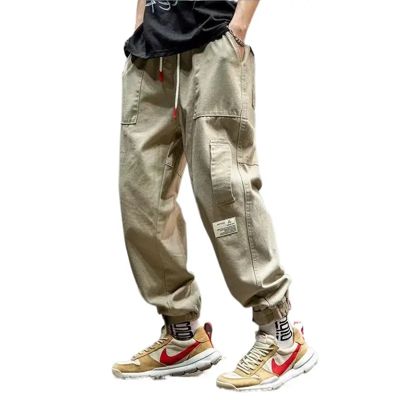 High Quality Fashion Autumn Solid Color Men's Canvas Strap Pants Multi Pocket Military Pants Lace Up Pants Men's Casual Capris
High Quality Fashion Autumn Solid Color Men's Canvas Strap Pants Multi Pocket Military Pants Lace Up Pants Men's Casual Capris