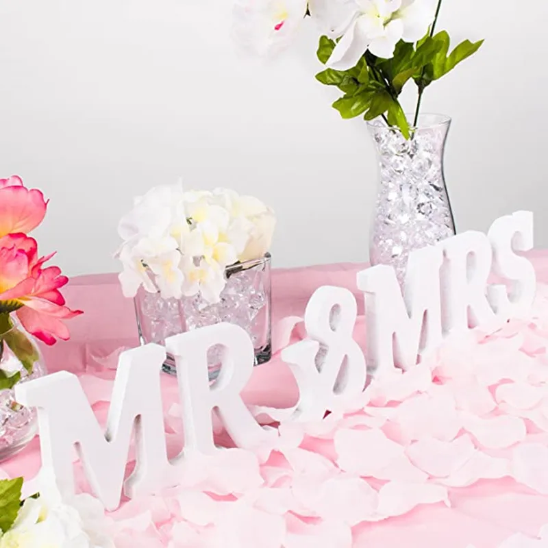 1Set White Wooden Letter Mr and Mrs Wedding Table Decorations Wood Ornament Photography Props Rustic Wedding Decorations Supplie
1Set White Wooden Letter Mr and Mrs Wedding Table Decorations Wood Ornament Photography Props Rustic Wedding Decorations Supplie