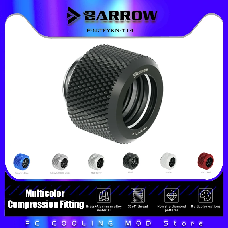 Barrow Hard Pipe Choice Multicolor Compression Fitting OD 12mm/14mm/16mm Rigid Tubing TFYKN-T12 T14 T16
Barrow Hard Pipe Choice Multicolor Compression Fitting OD 12mm/14mm/16mm Rigid Tubing TFYKN-T12 T14 T16