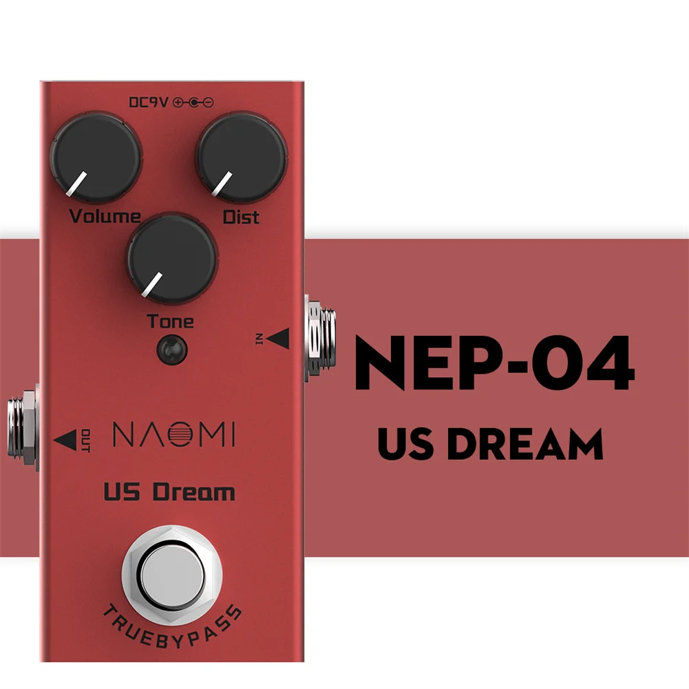 Guitar Pedal Electric Guitar Effects Pedal US DREAM Mini Single DC 9V NEP-04 True Bypass Guitar Accessories
Guitar Pedal Electric Guitar Effects Pedal US DREAM Mini Single DC 9V NEP-04 True Bypass Guitar Accessories