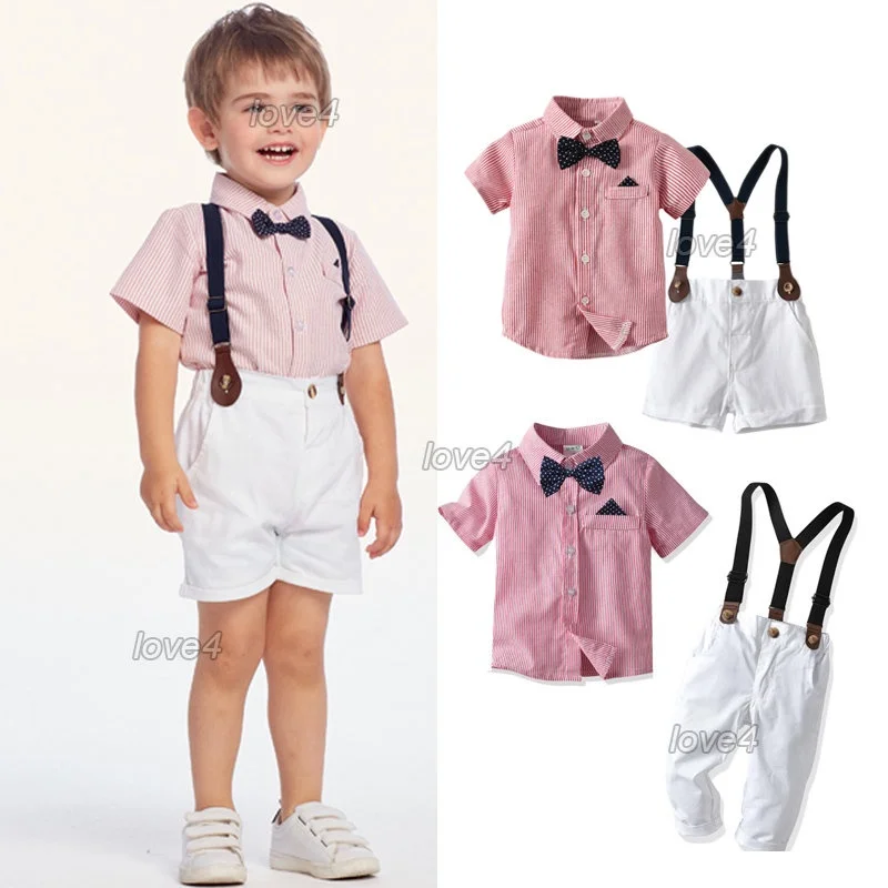 

Kid Clothe for Boy Baby 1 2 3 4 5 Year Old Birthday Bow Tie Polo hirt Top upender Pant Wedding Gentleman uit