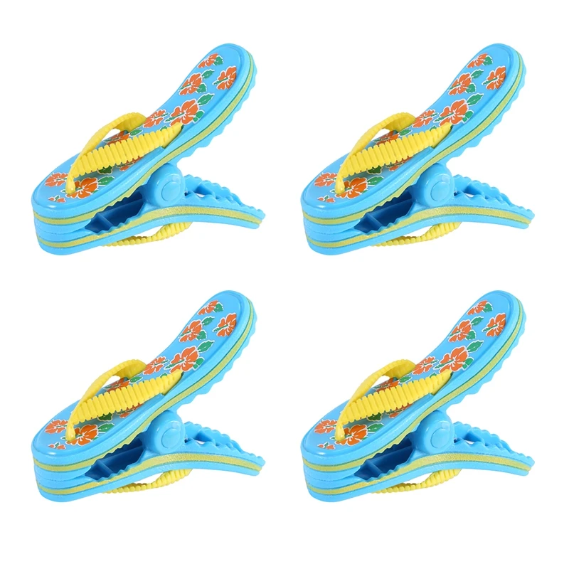 4 Pack Beach Towel Clips Plastic, Cute Slippers Sunbed Beach Pegs, Large Sized Laundry Pegs For Holiday, Beach, Pool
4 Pack Beach Towel Clips Plastic, Cute Slippers Sunbed Beach Pegs, Large Sized Laundry Pegs For Holiday, Beach, Pool