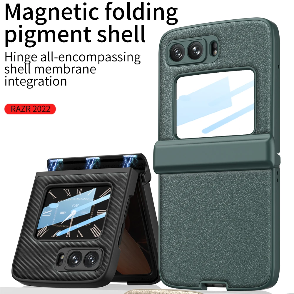 Magnetic Carbon Fiber Leather Case For Motorola Moto Razr 2022 5G Shockproof PC Bumper Phone Cover Moto Razr Flip Cases
Magnetic Carbon Fiber Leather Case For Motorola Moto Razr 2022 5G Shockproof PC Bumper Phone Cover Moto Razr Flip Cases