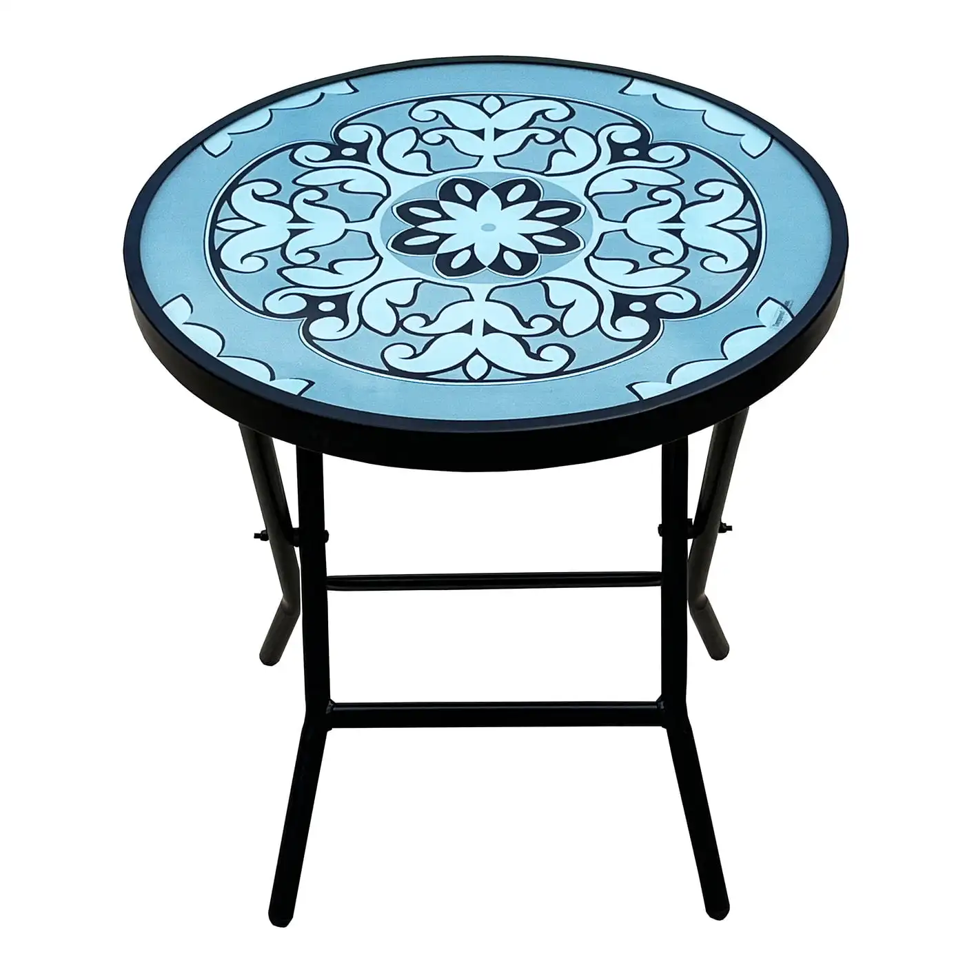 Backyard Expressions 18" Portable Folding Patio Table | Compact Size | Tempered Glass | Ornate Design | 906191
Backyard Expressions 18" Portable Folding Patio Table | Compact Size | Tempered Glass | Ornate Design | 906191