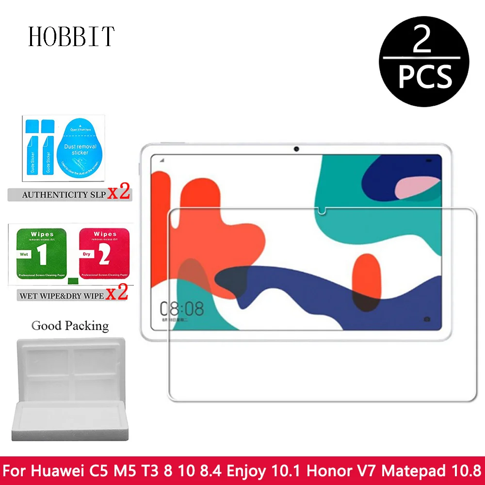 2PCS Tempered Glass For Huawei C5 M5 T3 8 10 8.4 Enjoy 10.1 Honor V7 Matepad 10.8 Tablet Anti-scratch Glass Protective Film
2PCS Tempered Glass For Huawei C5 M5 T3 8 10 8.4 Enjoy 10.1 Honor V7 Matepad 10.8 Tablet Anti-scratch Glass Protective Film