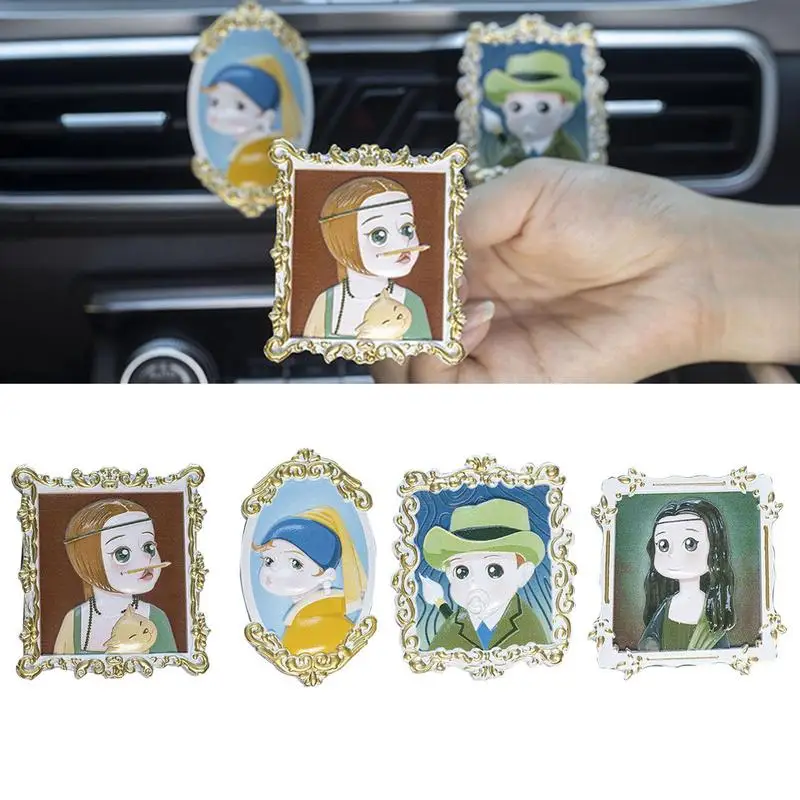 Car Air Vent Clip Painting Famous Paintings Car Air Fresheners Interior Charm Decoration Auto Air Vent Accessories Fragrance
Car Air Vent Clip Painting Famous Paintings Car Air Fresheners Interior Charm Decoration Auto Air Vent Accessories Fragrance