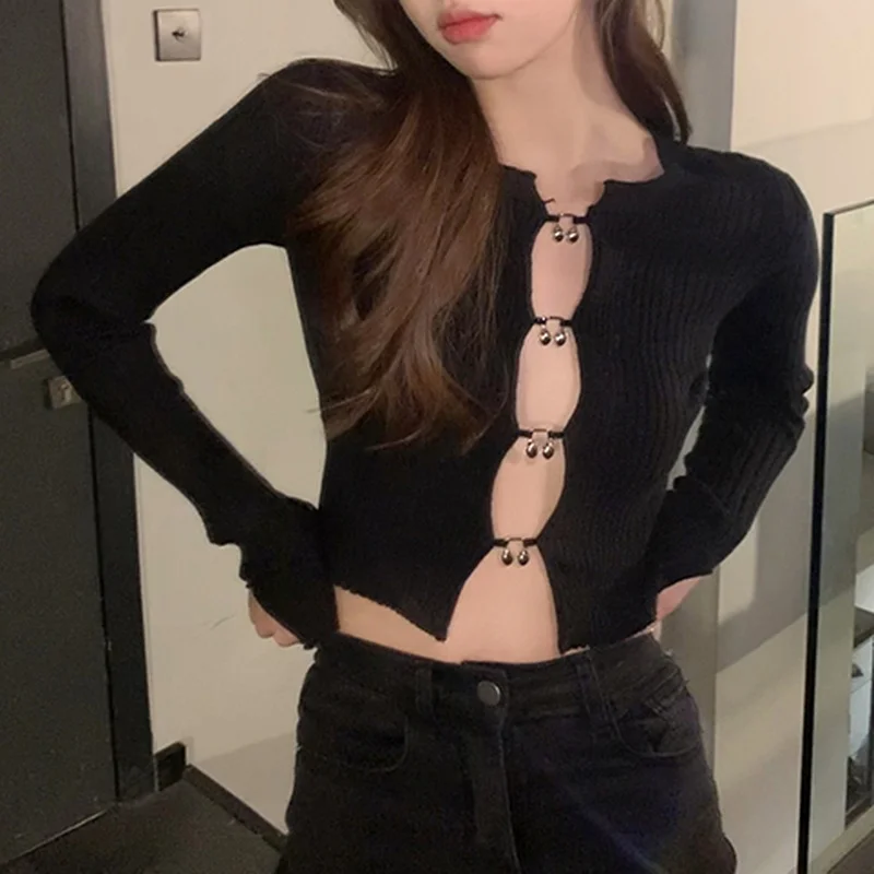 T-shirt Women's Short Tight-fitting Polo Collar Long-sleeved Cardigan Autumn And Winter Design Niche Green Inner Base Shirt Tops 
T-shirt Women's Short Tight-fitting Polo Collar Long-sleeved Cardigan Autumn And Winter Design Niche Green Inner Base Shirt Tops