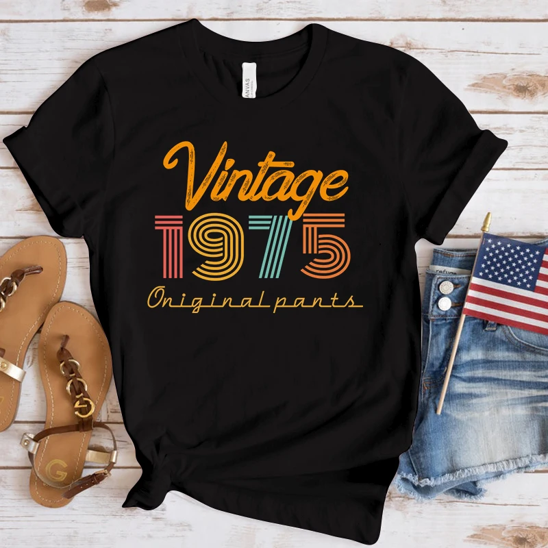 (Premium T-shirt)Fashion Vintage 1975 Printed T-Shirts Men Women Summer Casual Short Sleeved T-Shirts Round Neck Tops
(Premium T-shirt)Fashion Vintage 1975 Printed T-Shirts Men Women Summer Casual Short Sleeved T-Shirts Round Neck Tops