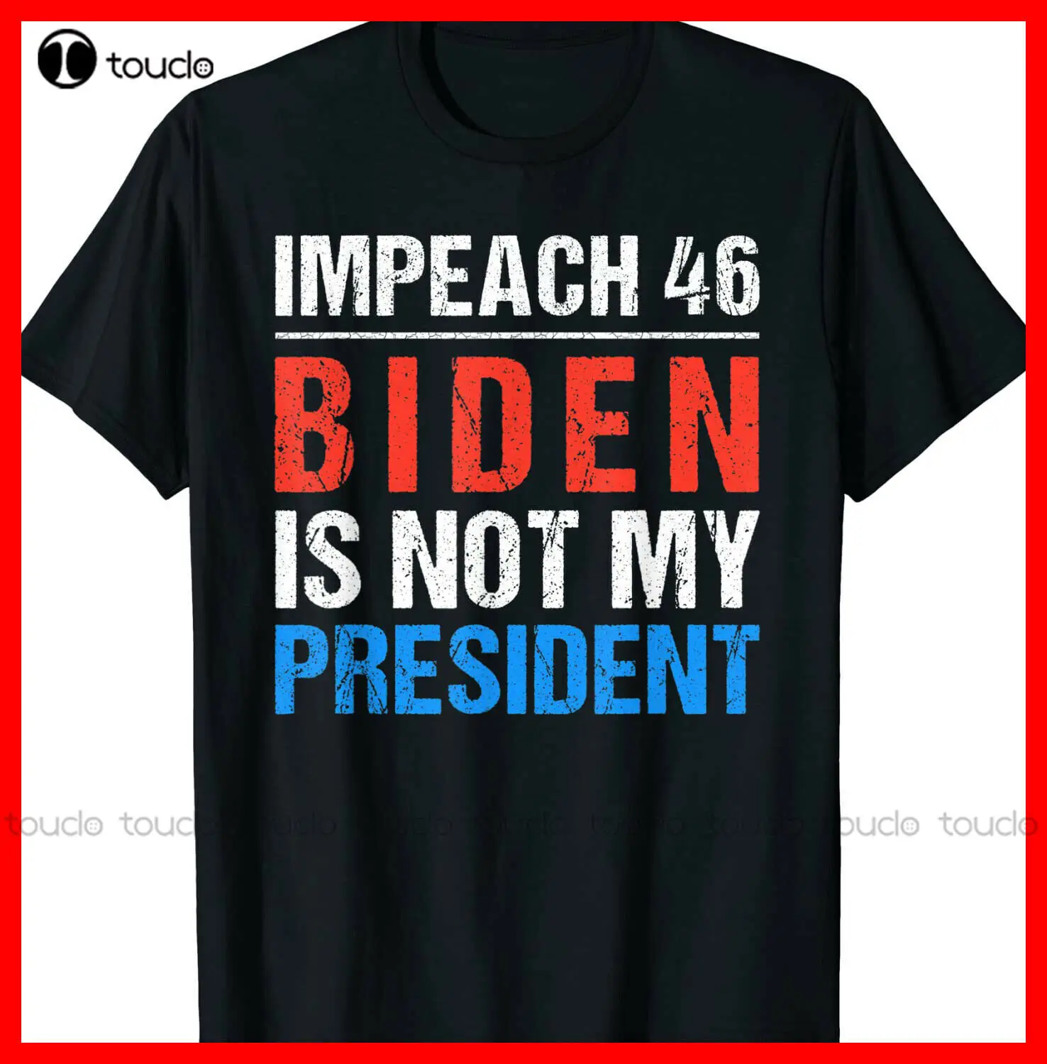 

New Impeach 46 Biden Is Not My President Anti Joe Biden T-Shirt Cotton Tshirts For Women Men Streetwear Tshirt New Popular Retro