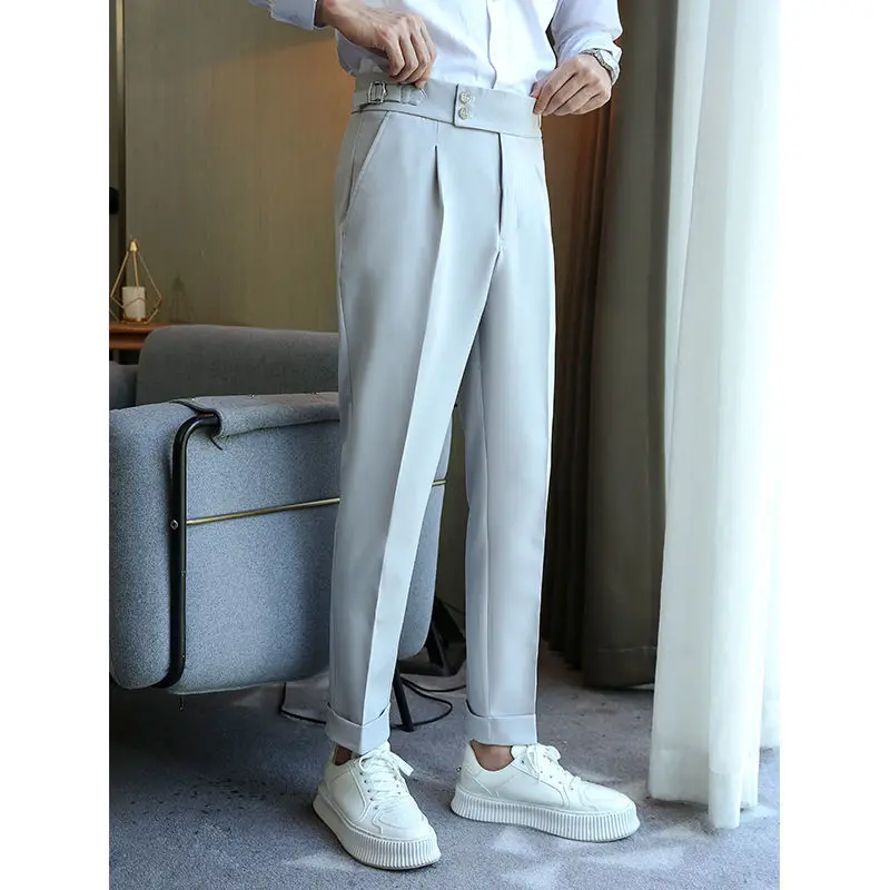 Autumn Spring Men's Loose Straight Suit Pants Business Casual High Quality Dress Middle-aged Men Warm Anti-wrinkle Trousers D91
Autumn Spring Men's Loose Straight Suit Pants Business Casual High Quality Dress Middle-aged Men Warm Anti-wrinkle Trousers D91