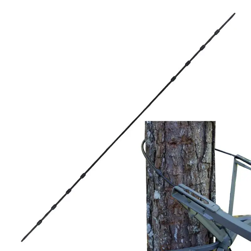 

Treestand Сменные кабели 69 Дюймовые Стальные Плетеные Ремни подставки для деревьев Простая установка прочная подставка для охоты с черным покрытием