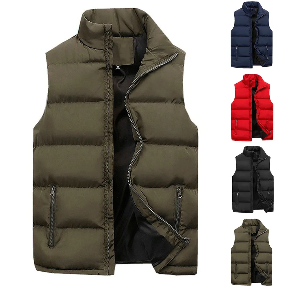 Men's Autumn Winter Warm Windproof Vest Jacket Fashion Trend Thickened Cotton Padded Warm Sleeveless Jackets
Men's Autumn Winter Warm Windproof Vest Jacket Fashion Trend Thickened Cotton Padded Warm Sleeveless Jackets