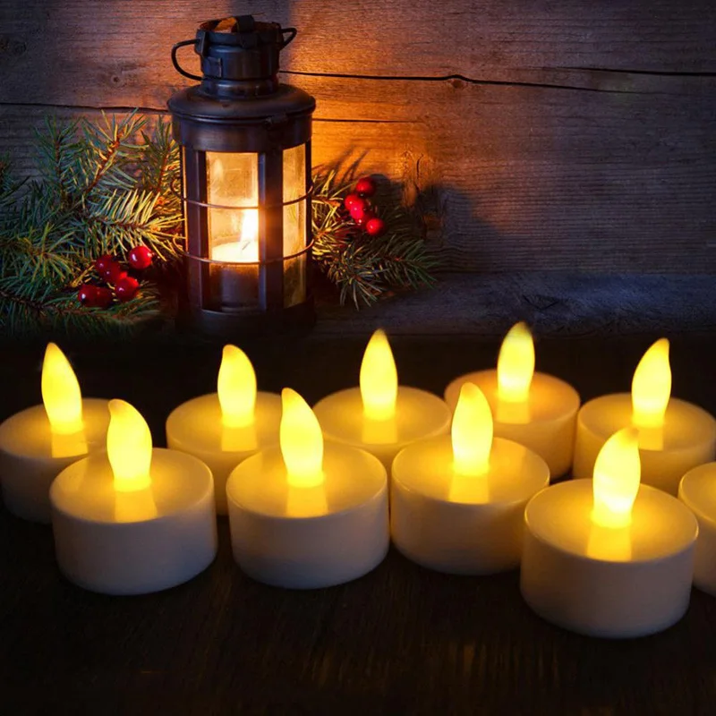 24Pcs Flameless Artificial Candles LED Battery Operated Electric Tea Lights Wedding Romantic Candle Lamp With Battery Home Decor
24Pcs Flameless Artificial Candles LED Battery Operated Electric Tea Lights Wedding Romantic Candle Lamp With Battery Home Decor