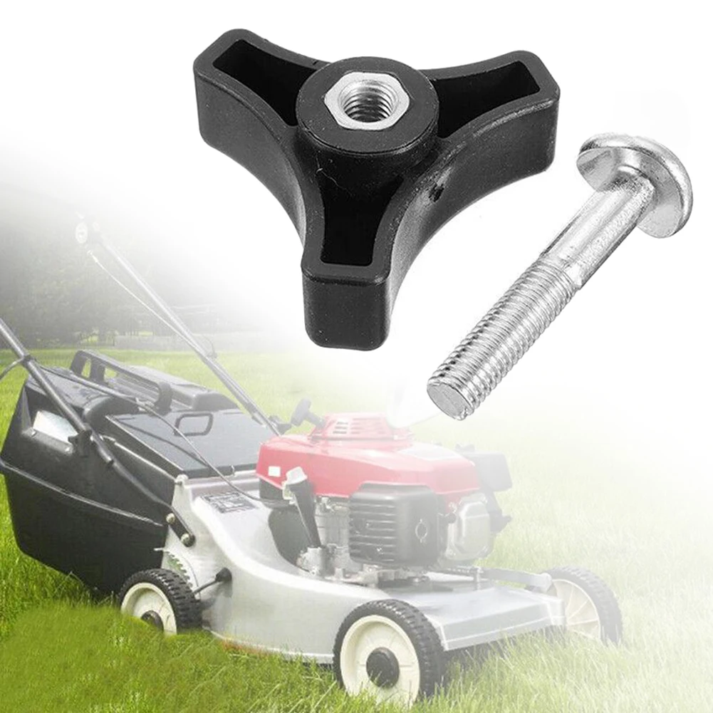 High Quality Lawn Mower Parts Triangle Handle Knob Screw Bolt 2pcs/Set Bolt Replacement For Hayter Knob Nut Screw Bolt
High Quality Lawn Mower Parts Triangle Handle Knob Screw Bolt 2pcs/Set Bolt Replacement For Hayter Knob Nut Screw Bolt