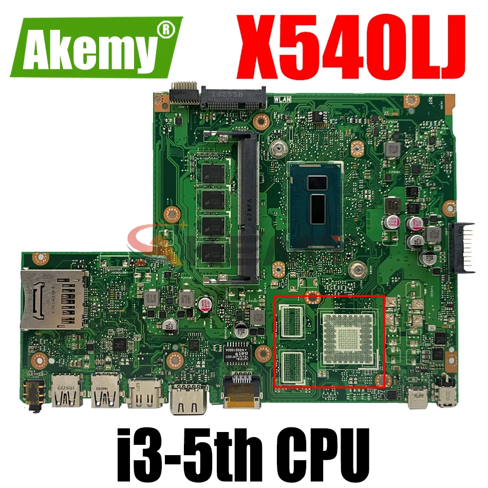 AKEMY X540LJ LaptopMotherboard For ASUS VivoBook X540LA F540LJ F540LA F540L A540LJ A540L Original Mainboard 4GB-RAM I3-5th UMA
AKEMY X540LJ LaptopMotherboard For ASUS VivoBook X540LA F540LJ F540LA F540L A540LJ A540L Original Mainboard 4GB-RAM I3-5th UMA