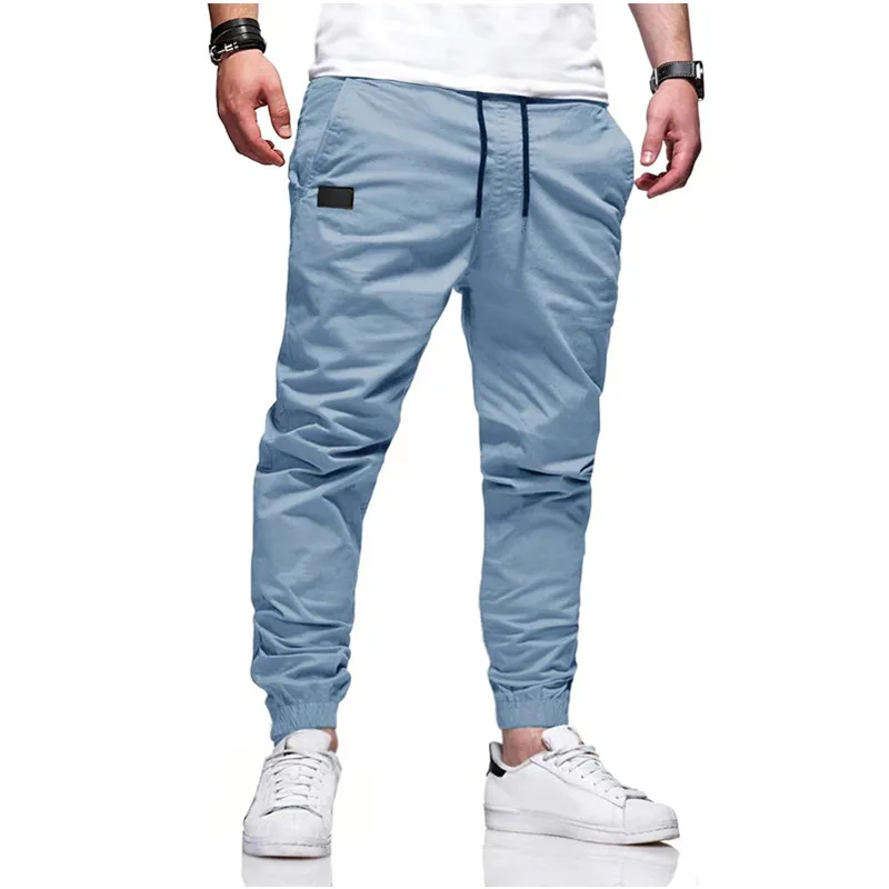 

Y2K Осенние новые мужские брюки-карго из чистого хлопка, Длинные спортивные штаны, мужские высококачественные повседневные джоггеры, спортивные брюки, тактические мужские брюки
