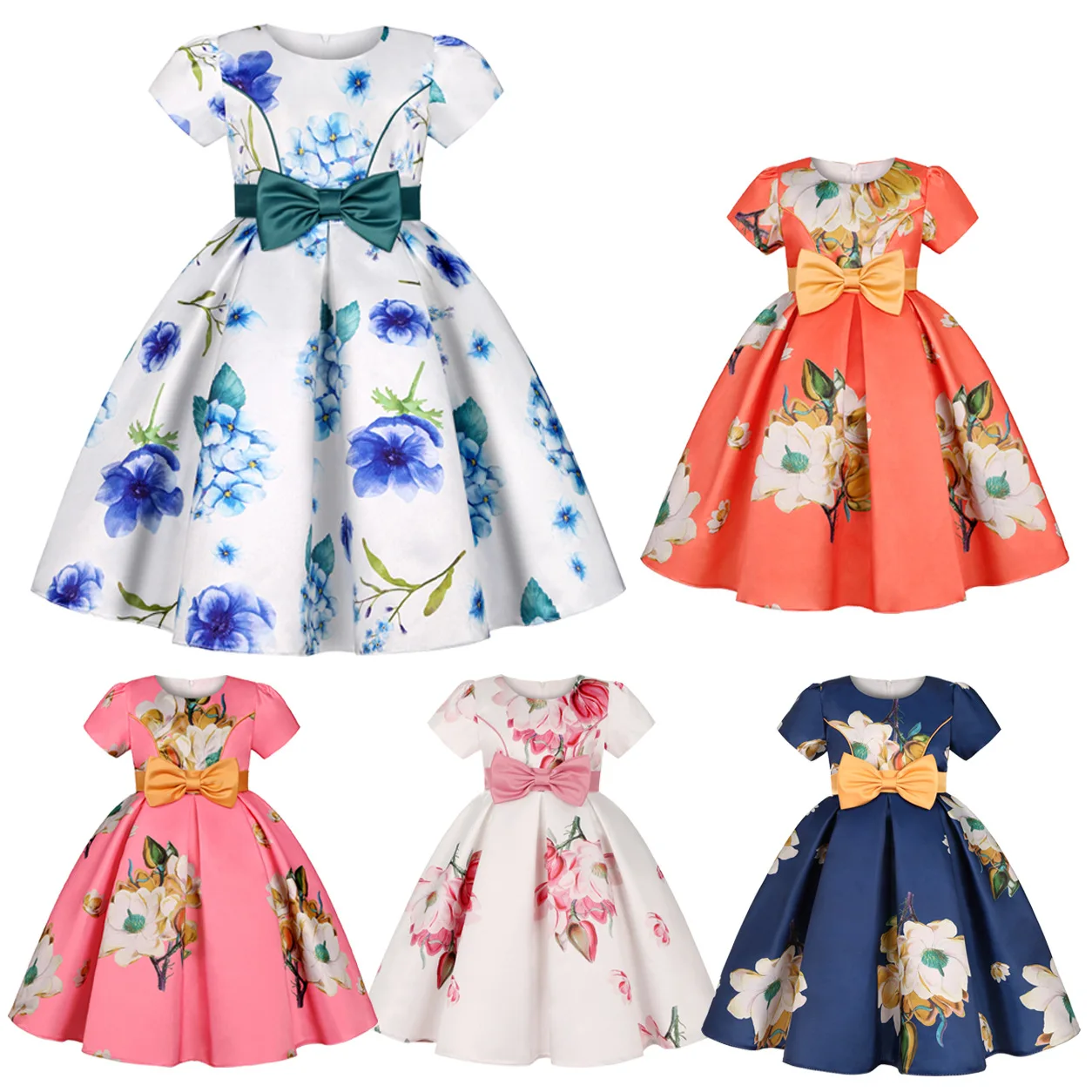 2-9 Years Vintage Flower Girl Dresses for Wedding Birthday Pageant Tea Party Ruffles Layered Floral Formal Clothes 
2-9 Years Vintage Flower Girl Dresses for Wedding Birthday Pageant Tea Party Ruffles Layered Floral Formal Clothes