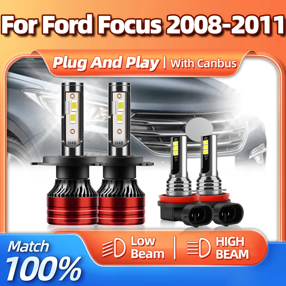 Canbus Car Headlights Bulbs 40000LM Turbo CSP Chip LED Lamps 12V 6000K Auto Fog Lights For Ford Focus 2008 2009 2010 2011
Canbus Car Headlights Bulbs 40000LM Turbo CSP Chip LED Lamps 12V 6000K Auto Fog Lights For Ford Focus 2008 2009 2010 2011