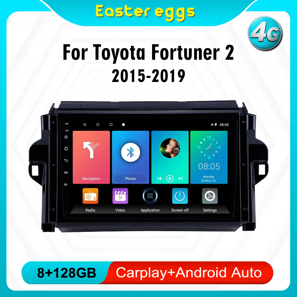Автомобильный радиоприемник для Toyota Fortuner 2 2015-2019 Android 4G Carplay 2 Din Автомобильный мультимедийный плеер с GPS-навигацией Wi-Fi FM
Автомобильный радиоприемник для Toyota Fortuner 2 2015-2019 Android 4G Carplay 2 Din Автомобильный мультимедийный плеер с GPS-навигацией Wi-Fi FM