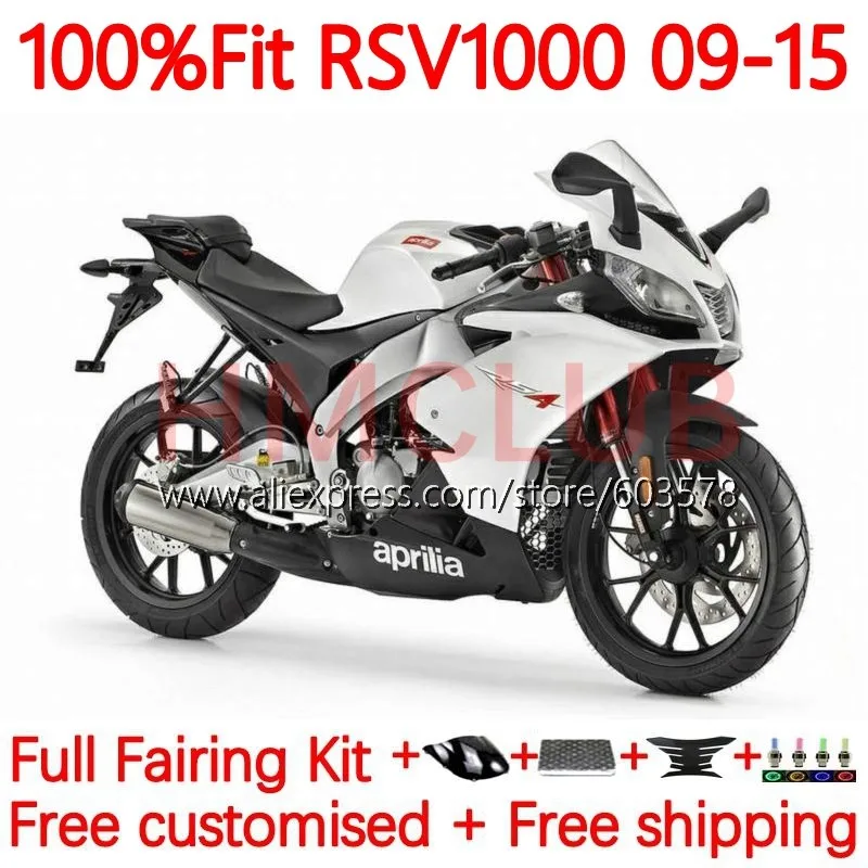 Injection For Aprilia RS4 RSV 1000 R RSV1000 2010 2011 2012 2013 2015 RSV1000R 09 10 11 12 13 14 15 Fairing 161No.23 white gloss
Injection For Aprilia RS4 RSV 1000 R RSV1000 2010 2011 2012 2013 2015 RSV1000R 09 10 11 12 13 14 15 Fairing 161No.23 white gloss