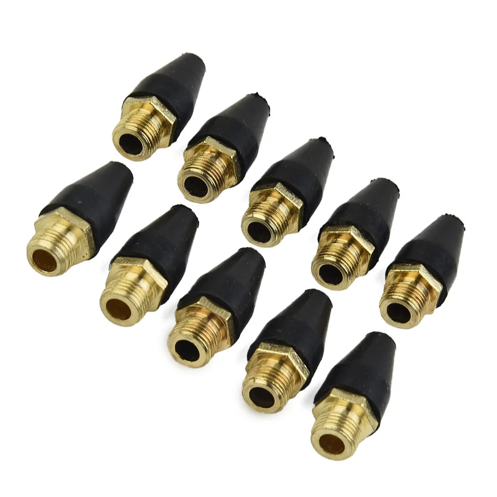 1/8 Inch Accessories Connector Replacement 35x12 mm Rubber Nozzle Parts 10 Pcs Pack Brass Safety-Tip Air Blow Tools
1/8 Inch Accessories Connector Replacement 35x12 mm Rubber Nozzle Parts 10 Pcs Pack Brass Safety-Tip Air Blow Tools