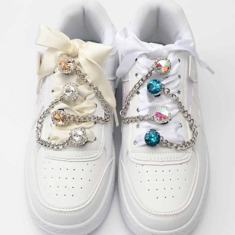 Shoe Buckle Clips Shoelace Chain Charms Sneakers Colorful Crystal Gemstone Decoration Ornaments Pendant Trend Accessories AF1
Shoe Buckle Clips Shoelace Chain Charms Sneakers Colorful Crystal Gemstone Decoration Ornaments Pendant Trend Accessories AF1