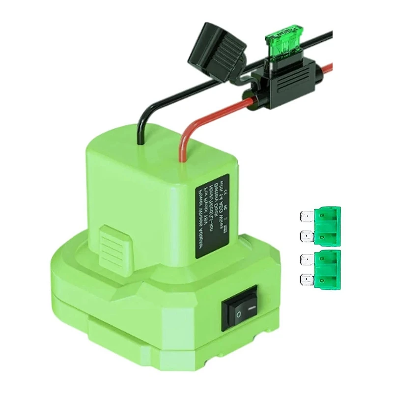 NEW-For Ryobi 18V Battery Adapter,For Power Wheels Adapter,18V Battery Conversion Kit With Switch,For DIY Toy Batteries 
NEW-For Ryobi 18V Battery Adapter,For Power Wheels Adapter,18V Battery Conversion Kit With Switch,For DIY Toy Batteries