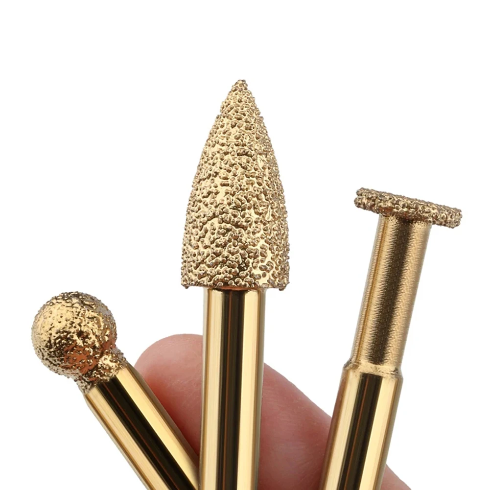 6mm Shank Vacuum Brazed Diamond Burr Head Grinding Rotary File For Stone Steel Tool Accessories Lixadeira Lijadora Polishing
6mm Shank Vacuum Brazed Diamond Burr Head Grinding Rotary File For Stone Steel Tool Accessories Lixadeira Lijadora Polishing