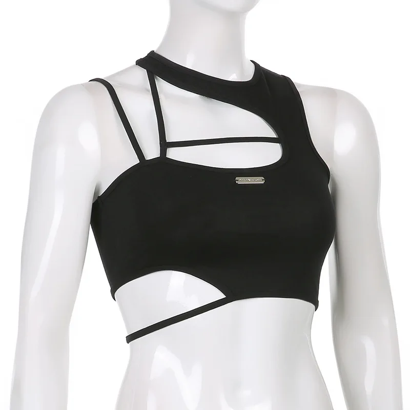 2022 Summer Sleeveless Cropped Sexy Women Girls Irregular Vest Crop Top Shirt Blouse Casual Slim Black Streetwear Hot S M L
2022 Summer Sleeveless Cropped Sexy Women Girls Irregular Vest Crop Top Shirt Blouse Casual Slim Black Streetwear Hot S M L