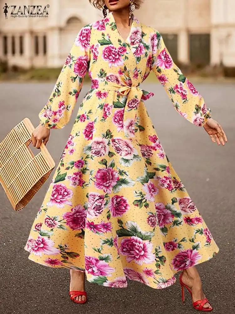 Casual Holiday Dresses ZANZEA Retro OL Puff Sleeve Robe Bohemian Floral Printed Maxi Dress Women's French Elegant A Line Vestido
Casual Holiday Dresses ZANZEA Retro OL Puff Sleeve Robe Bohemian Floral Printed Maxi Dress Women's French Elegant A Line Vestido