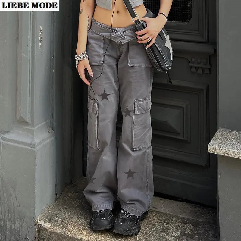 Прямые потертые брюки в уличном стиле, женские рваные джинсы с высокой талией, свободные широкие брюки из денима, женские летние джинсы Y2K
Прямые потертые брюки в уличном стиле, женские рваные джинсы с высокой талией, свободные широкие брюки из денима, женские летние джинсы Y2K