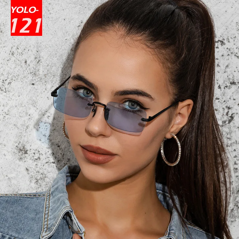 Frameless Sunglasses Rectangular Glasses Fashion Small Frame Eyewear Trend Street Shooting Sunglasses Metal Hollow Frame Glasses
Frameless Sunglasses Rectangular Glasses Fashion Small Frame Eyewear Trend Street Shooting Sunglasses Metal Hollow Frame Glasses