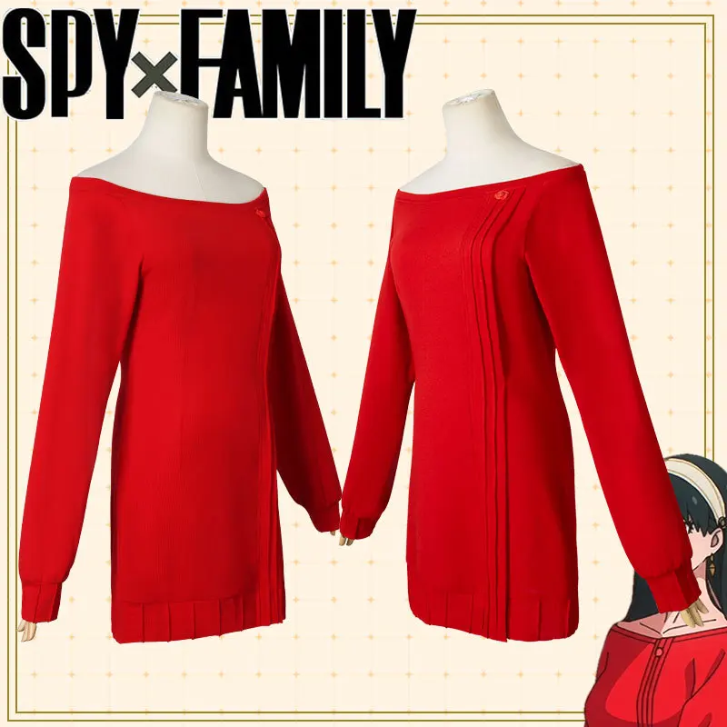 Yor Forger Cosplay Long Red Knitting Sweater Costume Anime Spy Family Women's Wear Halloween Carnival Masquerade Party
Yor Forger Cosplay Long Red Knitting Sweater Costume Anime Spy Family Women's Wear Halloween Carnival Masquerade Party
