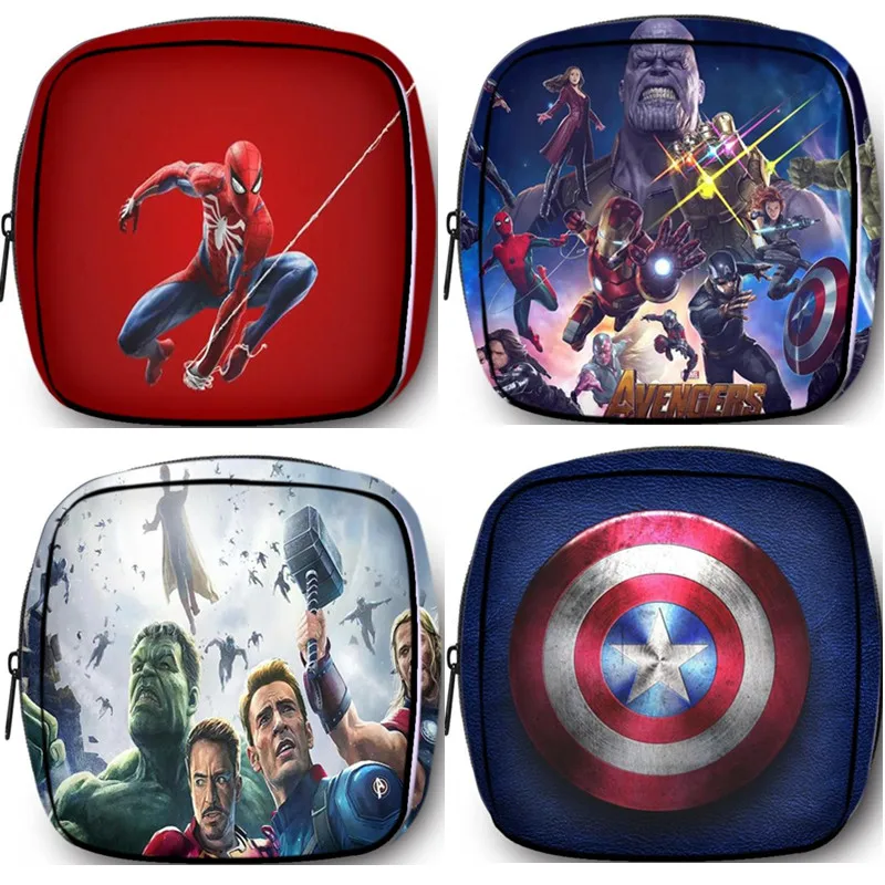 Marvel Series Coin Purse The Avengers Spiderman Hulk Iron Man Anime Storage Bag Women Sanitary Napkin Waterproof Cosmetic Bag
Marvel Series Coin Purse The Avengers Spiderman Hulk Iron Man Anime Storage Bag Women Sanitary Napkin Waterproof Cosmetic Bag